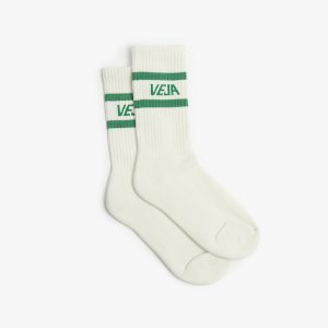 ICONIC SOCKS COTTON WHITE GREEN