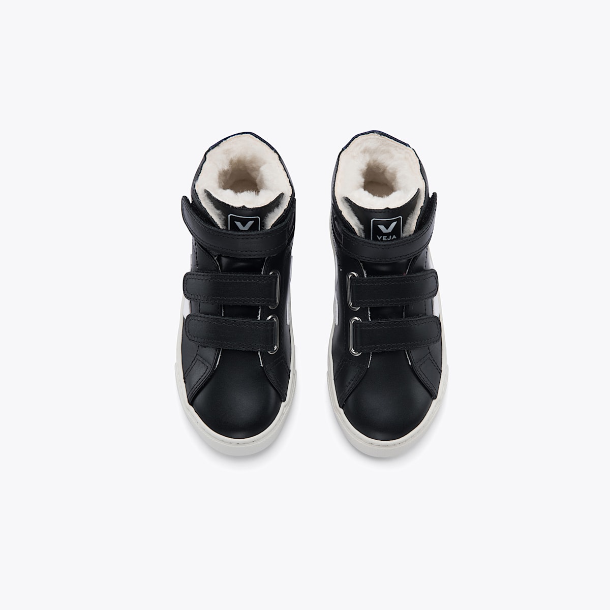 ESPLAR MID FURED LEATHER BLACK WHITE - Image 2