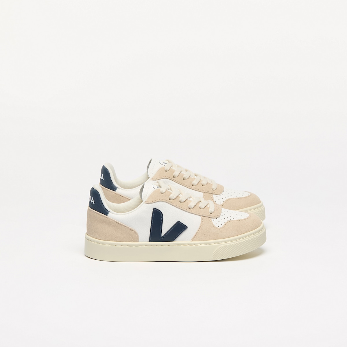 V-10 LEATHER WHITE NAUTICO ALMOND