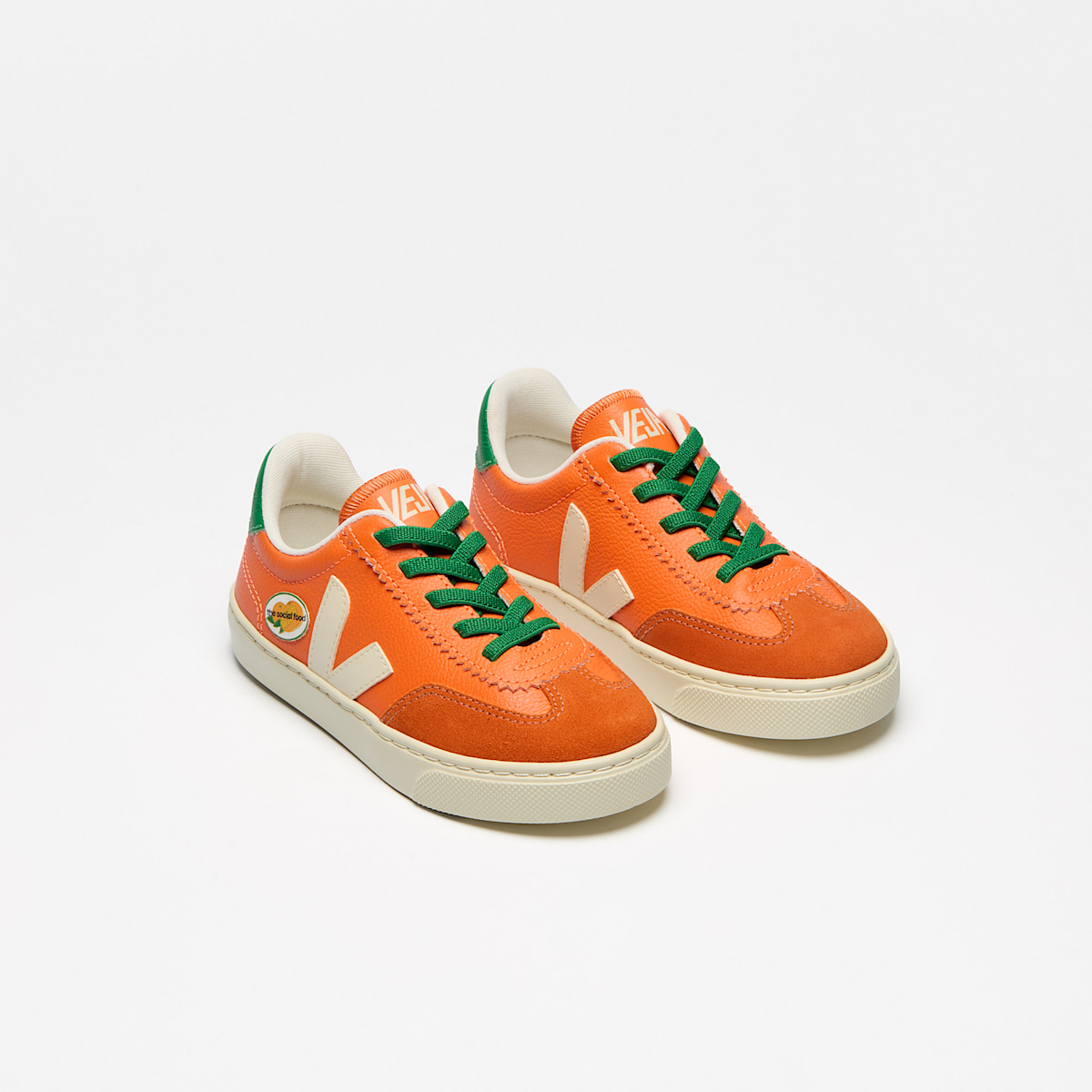 VOLLEY ELASTIC LACES LEATHER VEJA X THE SOCIAL FOOD FURY CALCAIRE - Image 2