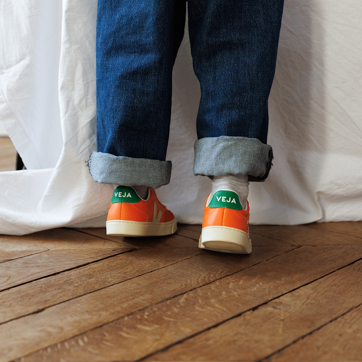 VOLLEY ELASTIC LACES LEATHER VEJA X THE SOCIAL FOOD FURY CALCAIRE - Image 6