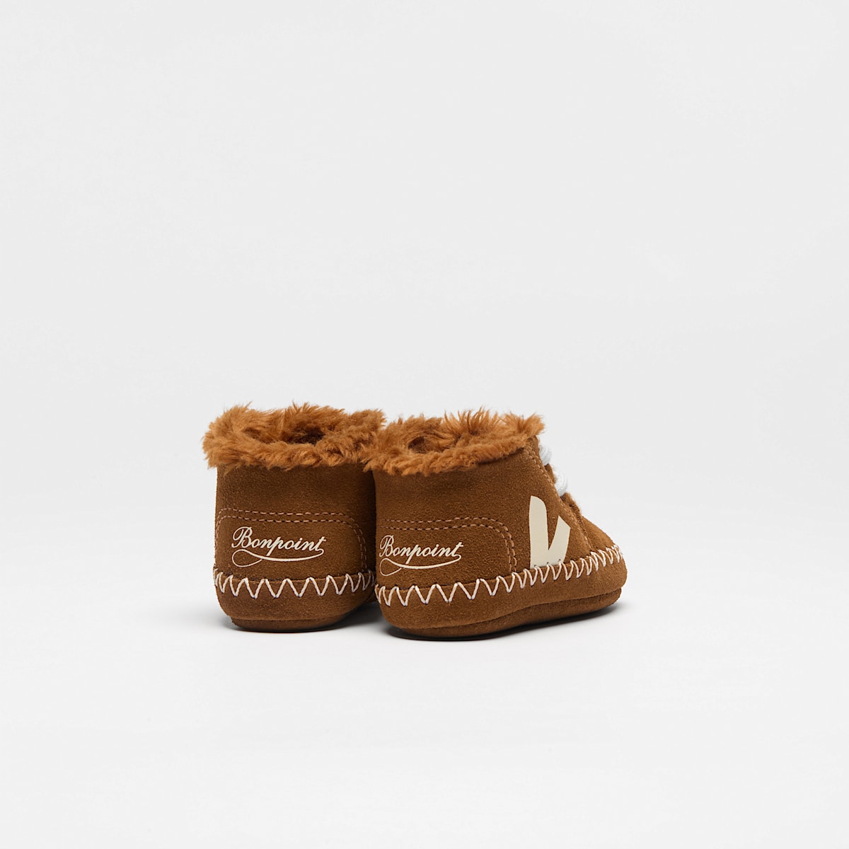 BABY FURED SUEDE VEJA X BONPOINT COGNAC CASHEW - Image 3
