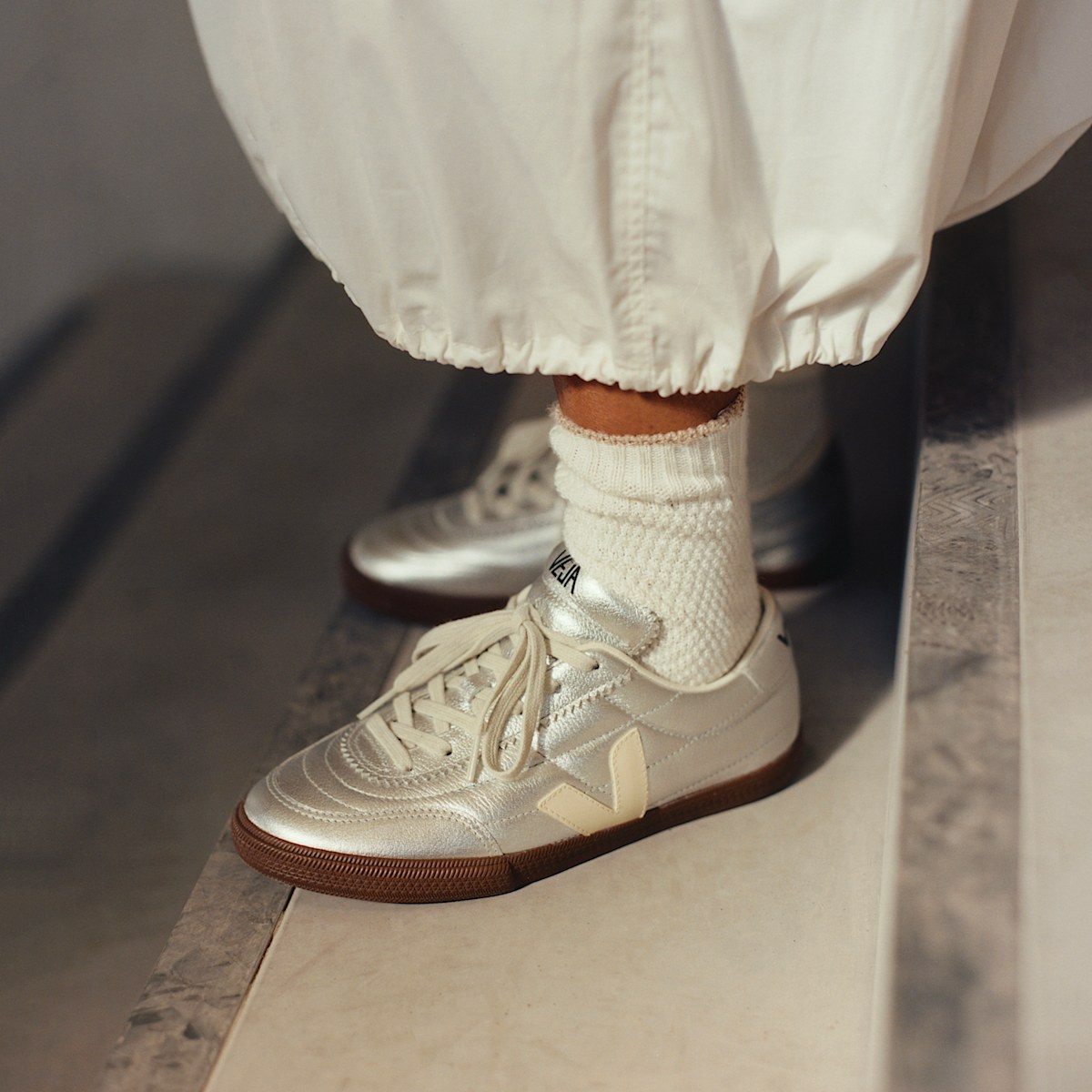 PANENKA LEATHER SILVER WHITE PIERRE BARK - Image 7