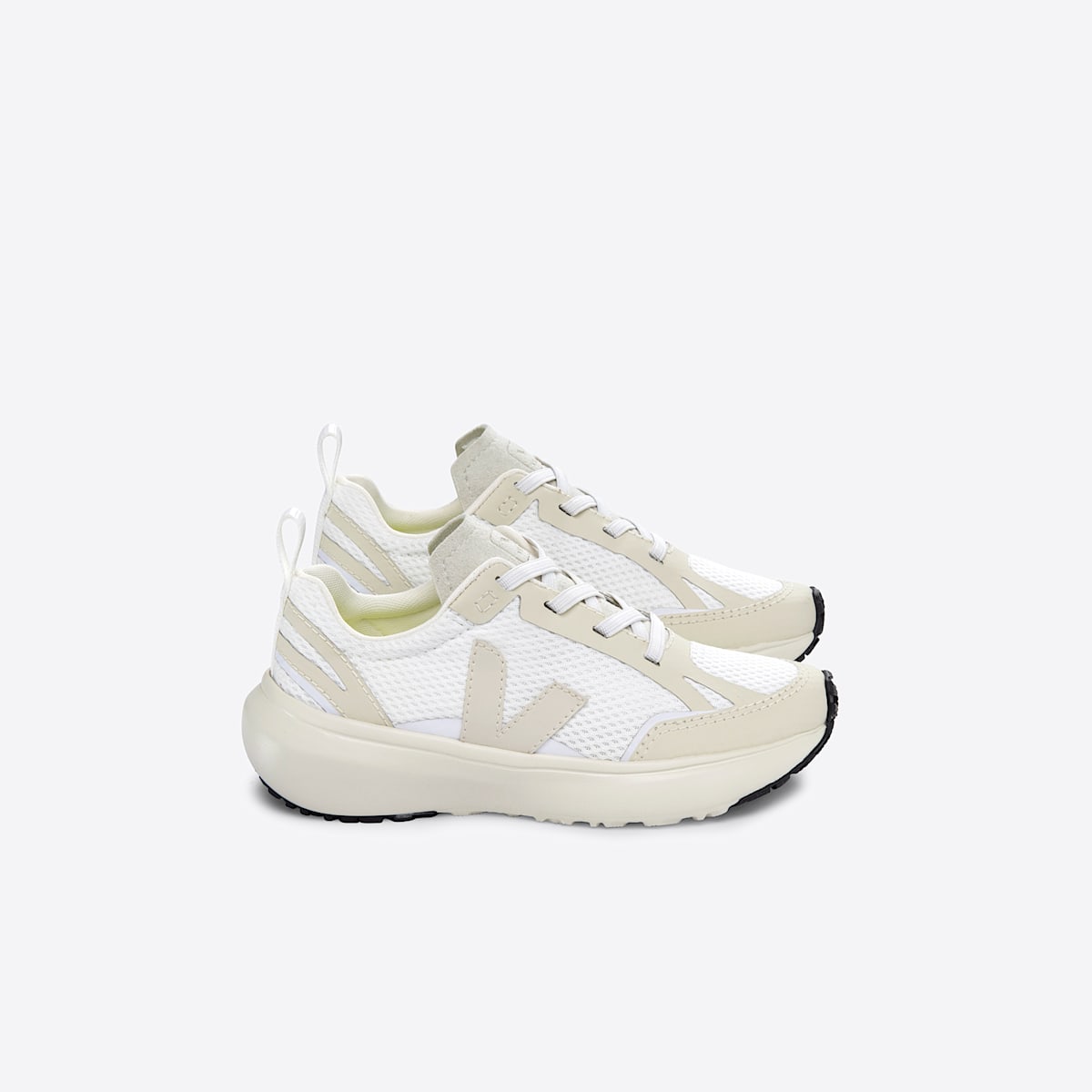 CANARY ELASTIC LACES ALVEOMESH WHITE PIERRE