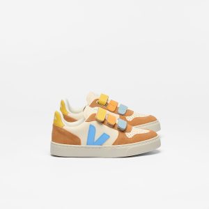 V-10 LEATHER CASHEW AQUA UMBER