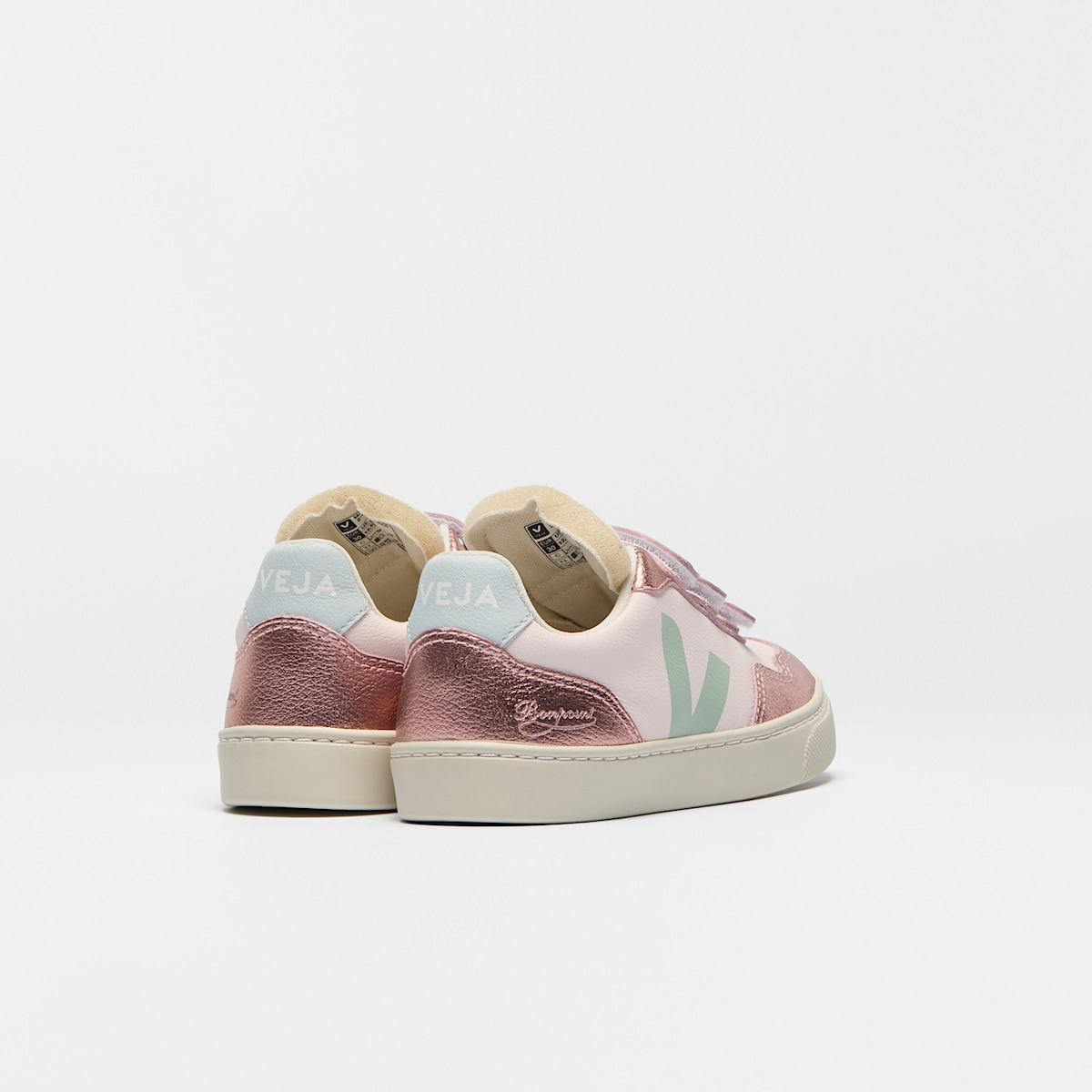 V-90 LEATHER VEJA X BONPOINT LASSI SUN NACRE - Image 3