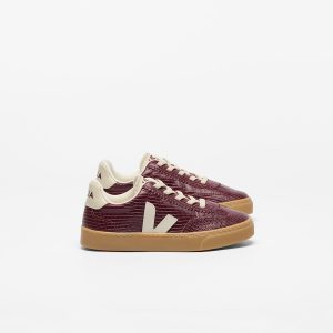 VOLLEY ELASTIC LACES LEATHER AMARANTE PIERRE