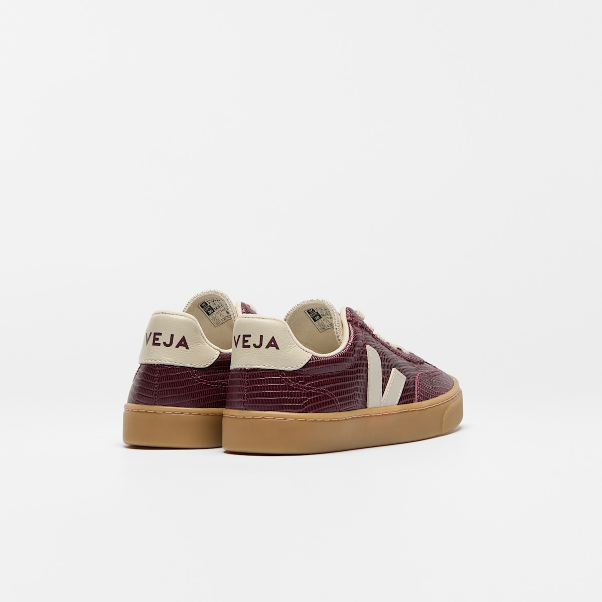 VOLLEY ELASTIC LACES LEATHER AMARANTE PIERRE - Image 3