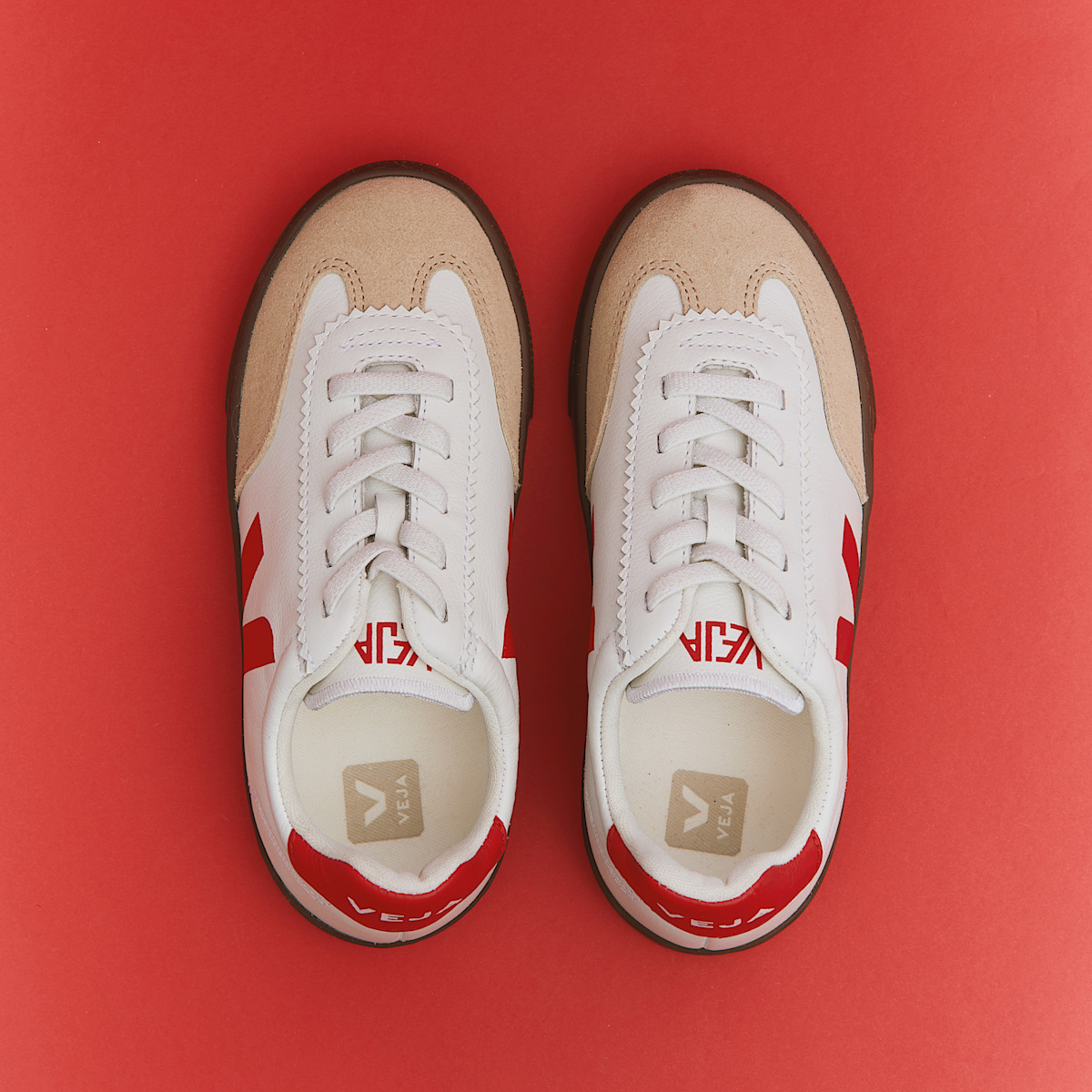 VOLLEY ELASTIC LACES LEATHER WHITE PIERRE PEKIN - Image 4