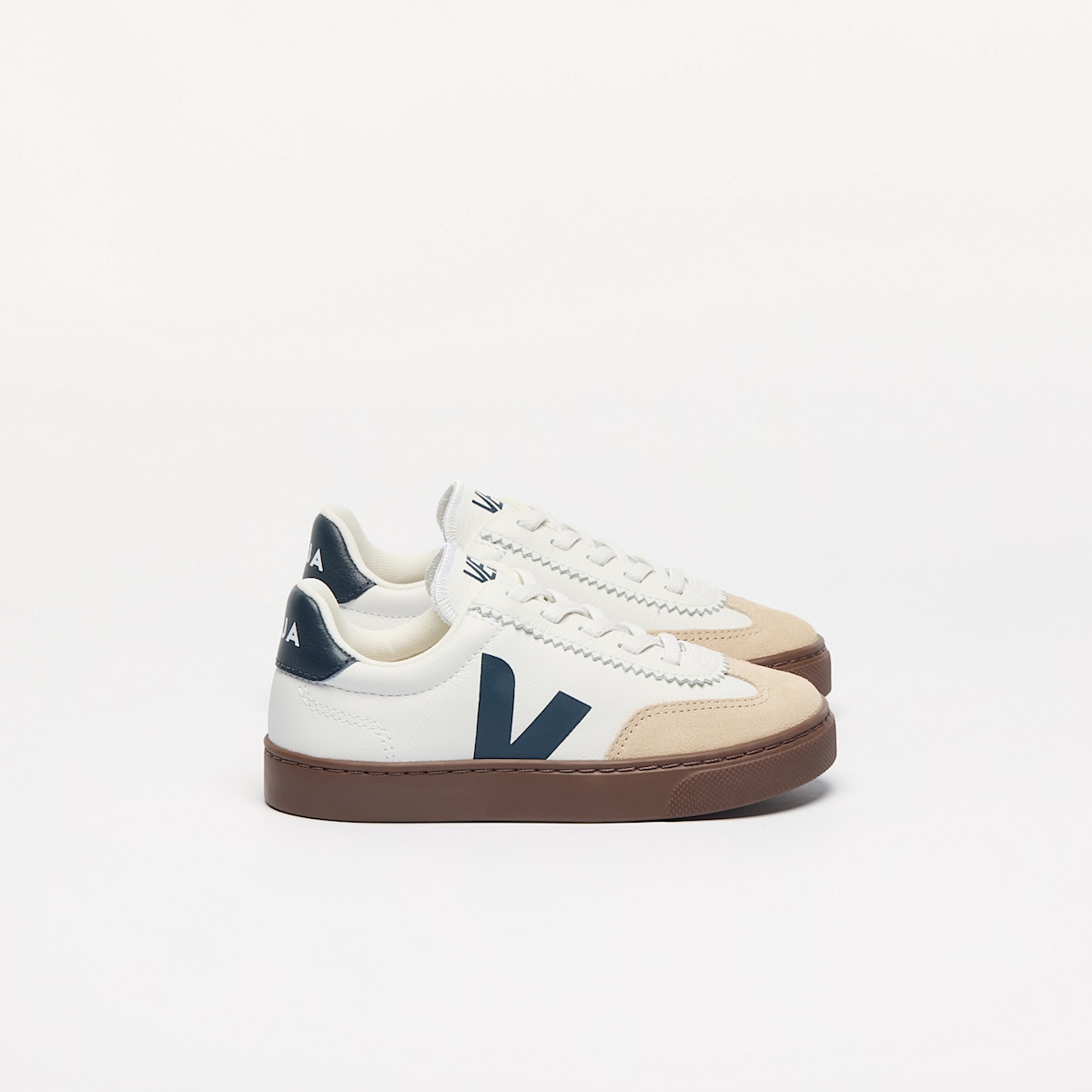 VOLLEY ELASTIC LACES LEATHER WHITE NAUTICO BARK