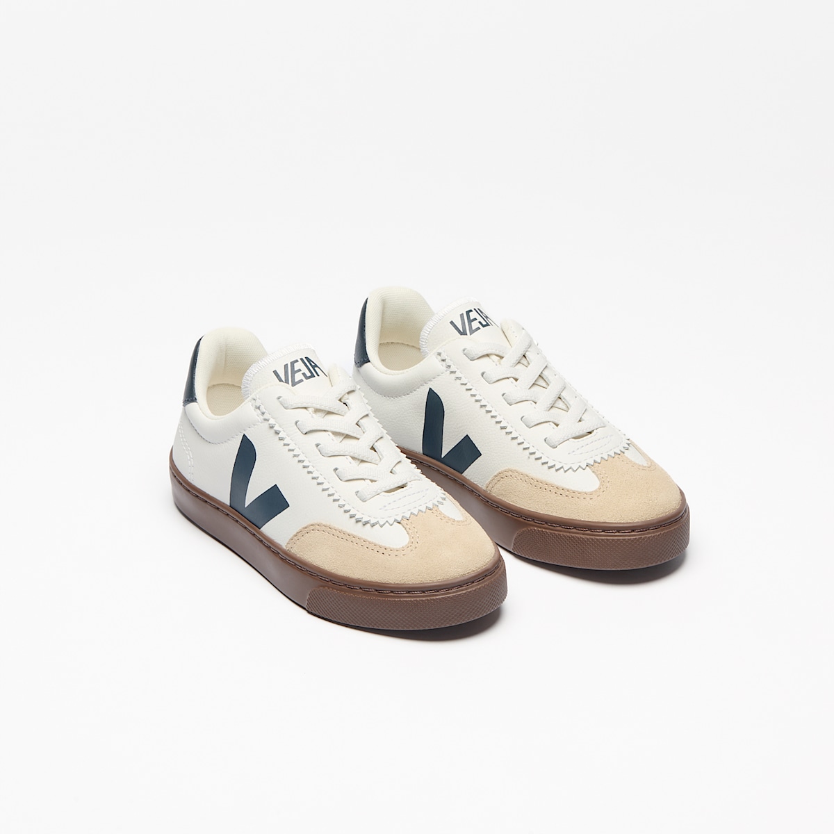 VOLLEY ELASTIC LACES LEATHER WHITE NAUTICO BARK - Image 2