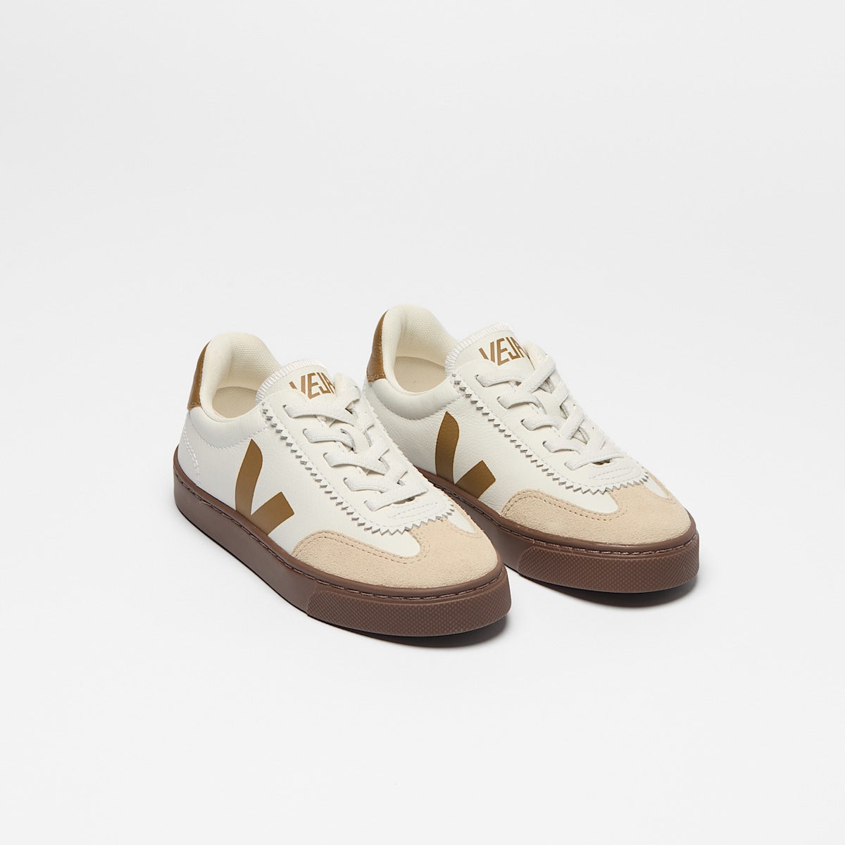 VOLLEY ELASTIC LACES LEATHER WHITE ALMOND BARK - Image 2