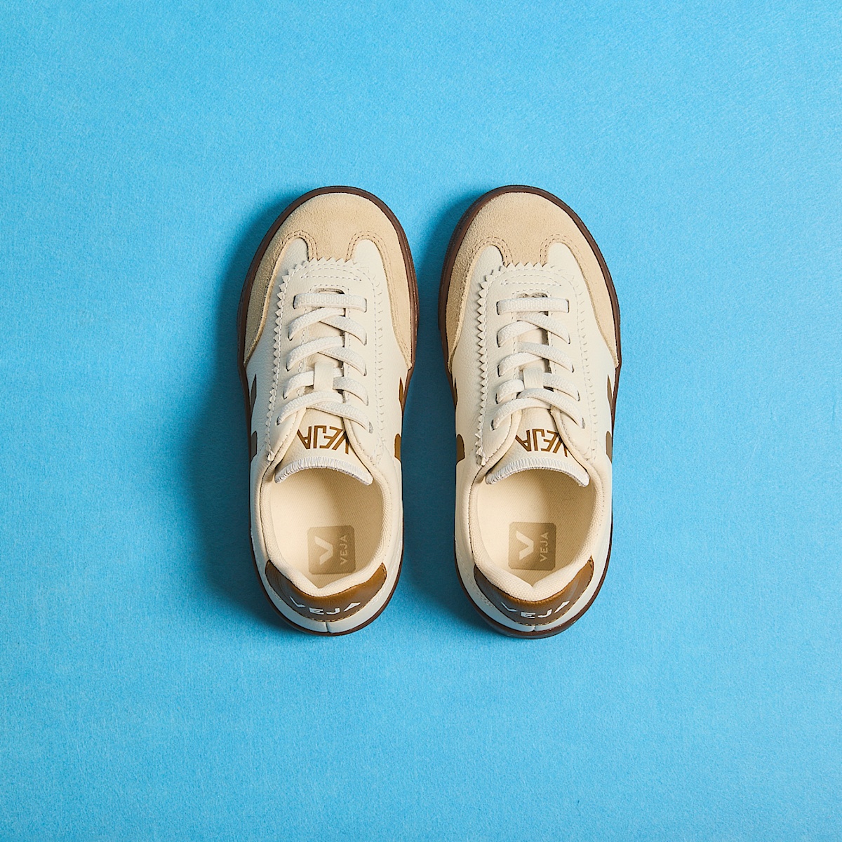 VOLLEY ELASTIC LACES LEATHER WHITE ALMOND BARK - Image 4