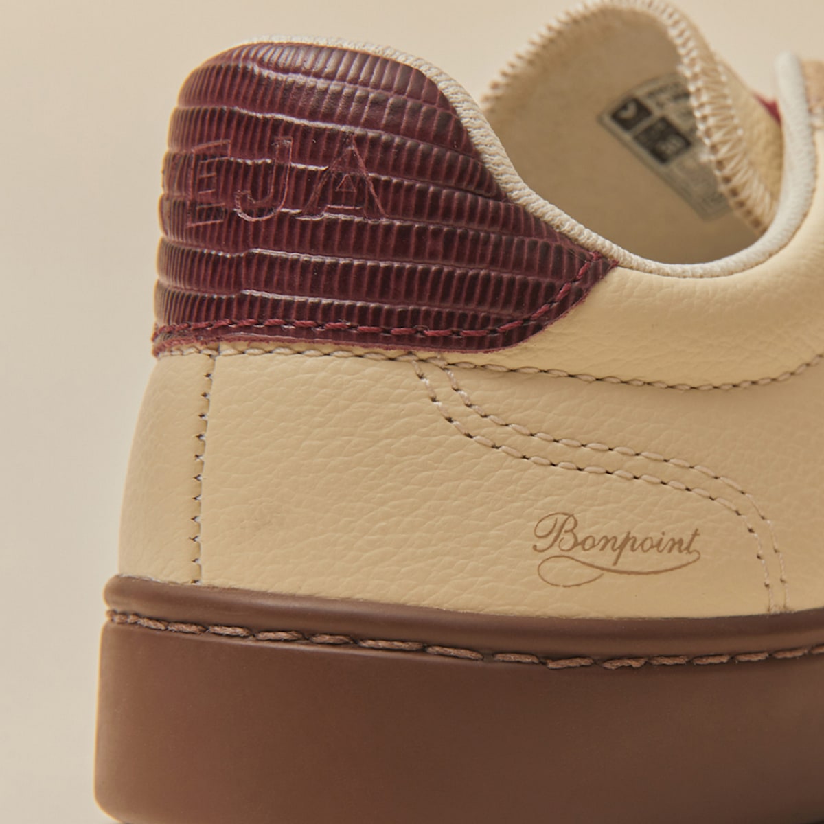 VOLLEY ELASTIC LACES LEATHER VEJA X BONPOINT CASHEW MARY - Image 5