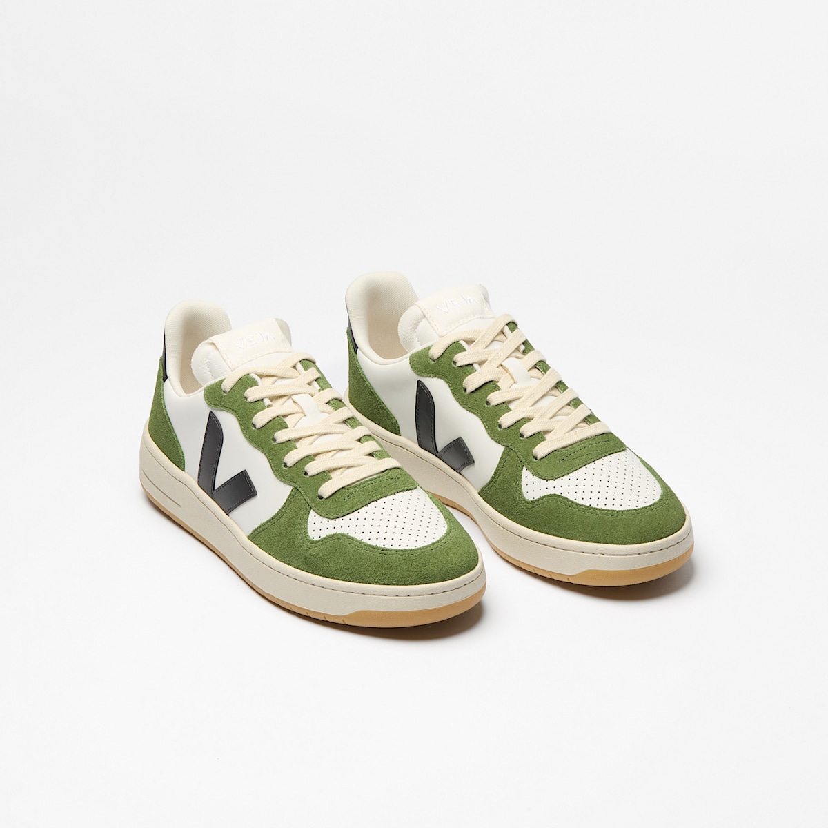 V-10 LEATHER WHITE BLACK MILITAR - Image 2