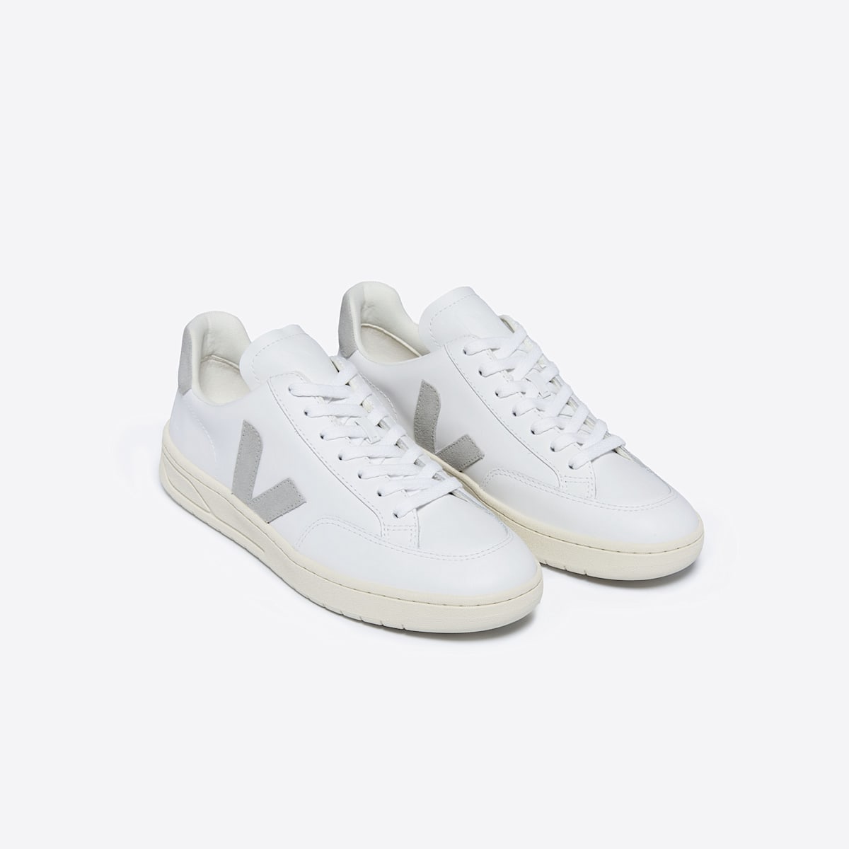 V-12 LEATHER WHITE LIGHT GREY - Image 2
