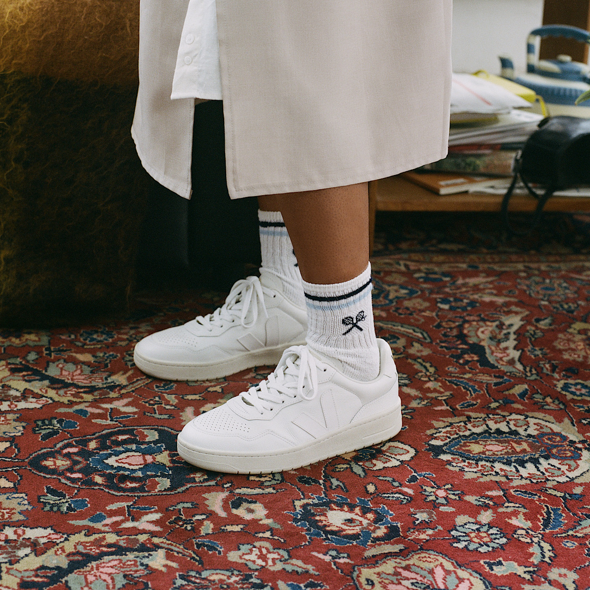 V-90 LEATHER WHITE - Image 5