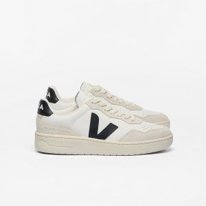 V-90 LEATHER WHITE BLACK