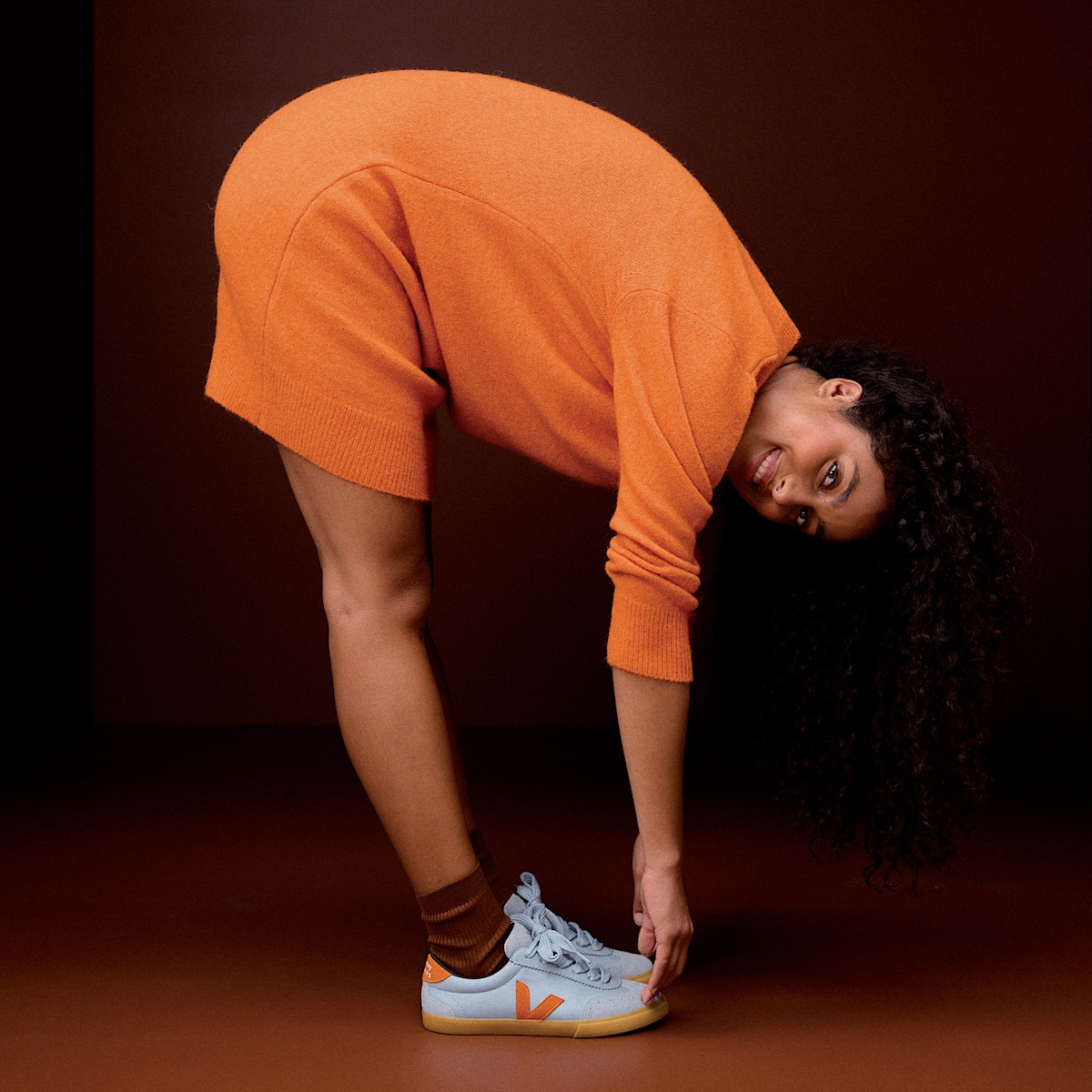 VOLLEY LEATHER VEJA X MAKE MY LEMONADE STEEL PUMPKIN - Image 6