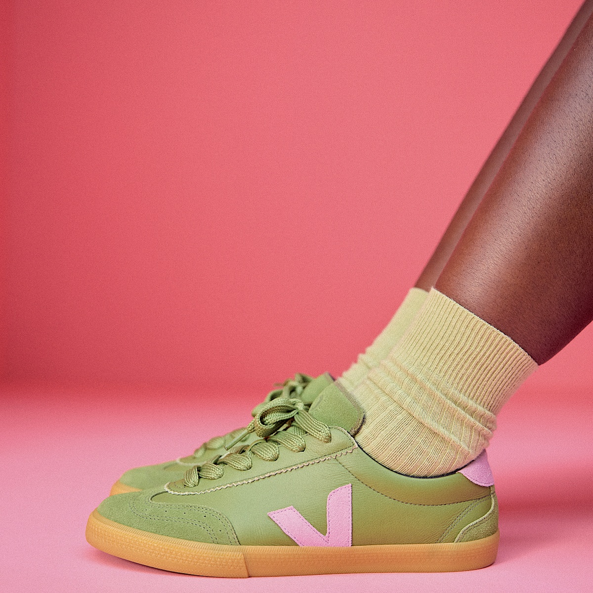 VOLLEY LEATHER VEJA X MAKE MY LEMONADE KIWI ORCHID - Image 6