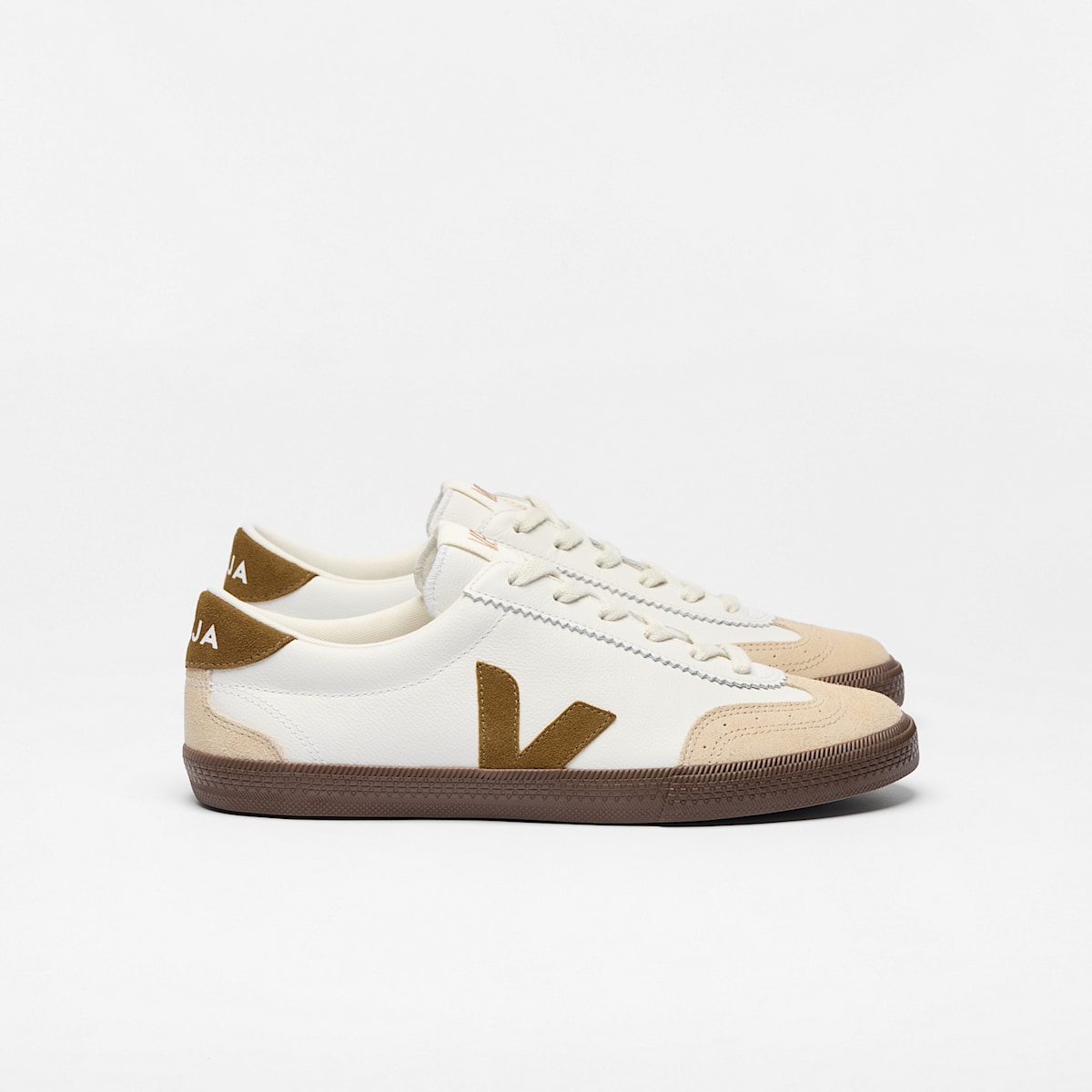 VOLLEY LEATHER WHITE TENT BARK