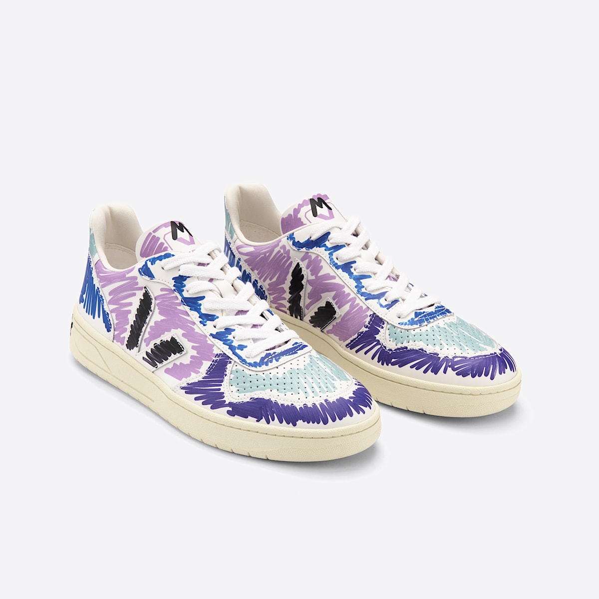 V-10 LEATHER VEJA X MARNI ORCHID BLACK - Image 2
