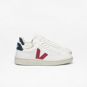 V-12 LEATHER WHITE MARSALA NAUTICO