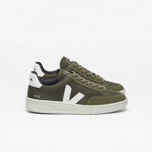 V-12 VEGAN B-MESH OLIVE WHITE
