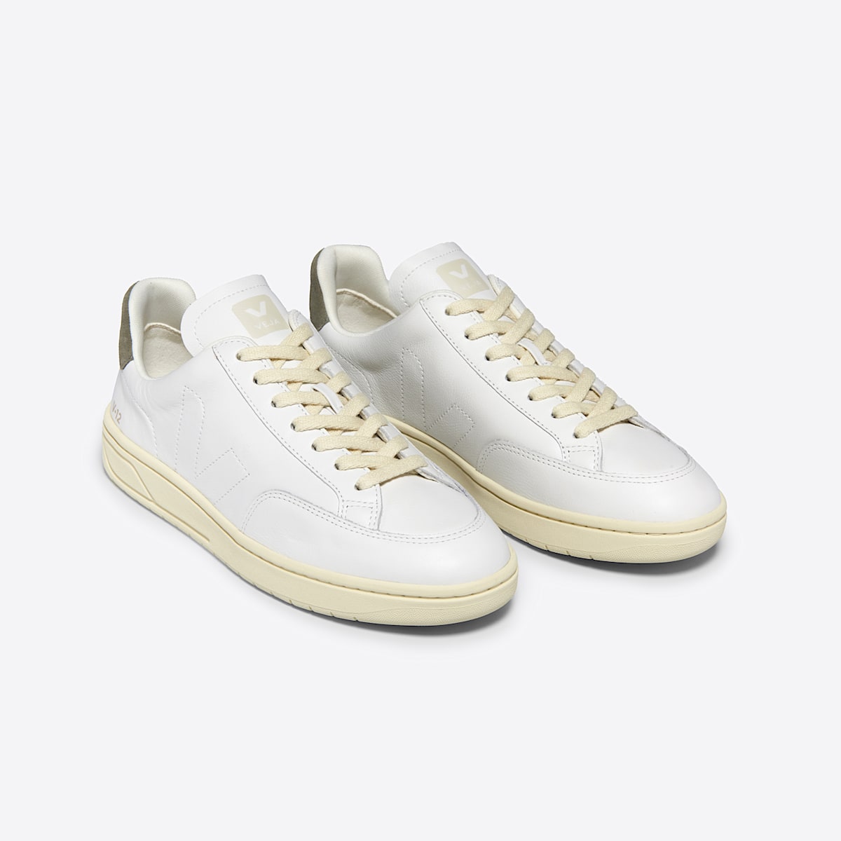 V-12 STITCH LEATHER WHITE KAKI - Image 2